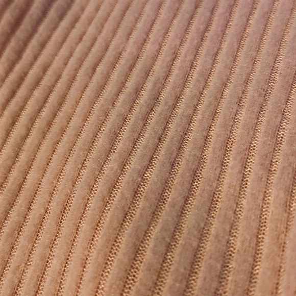 Pink Ribbed Asymmetrical Top - Picture 2 of 3